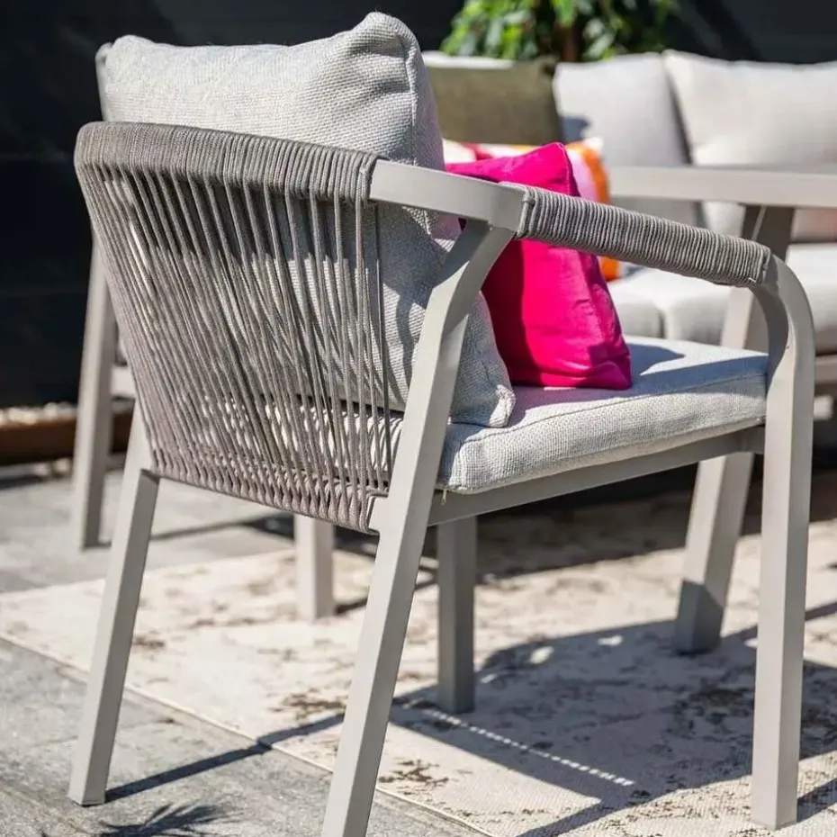 Garden Impressions Tarera tuinset 6-delig sand - tuintafel Ø148x75 cm