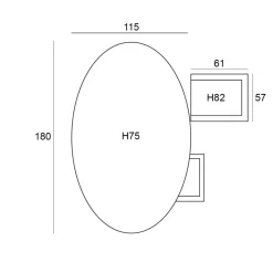 Garden Impressions Tineo - Tulli tuinset 5-delig 180x115 cm