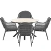 Garden Impressions Yima tuinset 5-delig l. grijs -Tulli tuintafel