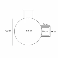 Garden Impressions Yima tuinset 5-delig l. grijs -Tulli tuintafel