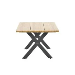 Garden Impressions Zadar tuintafel 180x100 donker grijs - X-frame