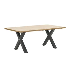 Garden Impressions Zadar tuintafel 180x100 donker grijs - X-frame