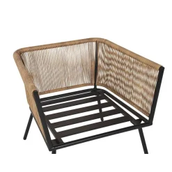 GARGANO - Bistroset voor 2 - Natuurlijk - PE rotan