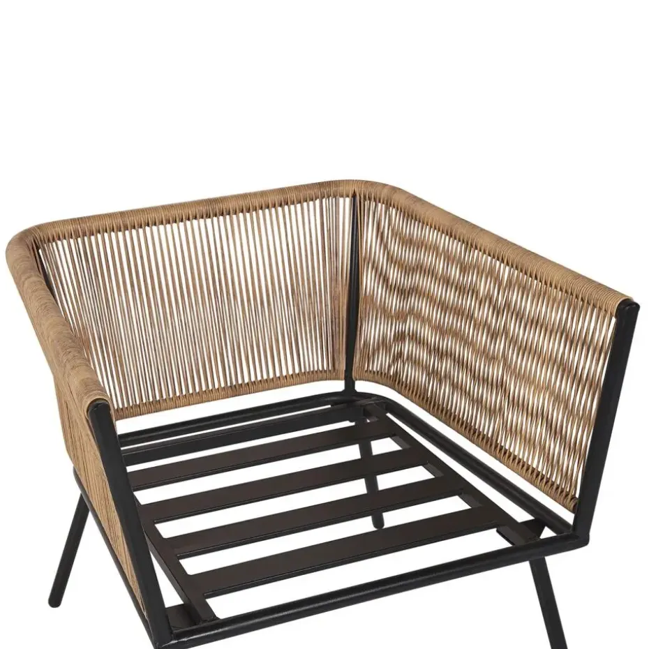 GARGANO - Bistroset voor 2 - Natuurlijk - PE rotan