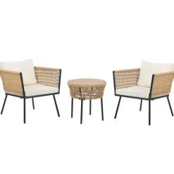 GARGANO - Tuinset - Beige - PE rotan