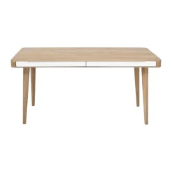 Gazzda Ena Table Eikenhouten Eettafel 160 x 90 cm - Whitewash