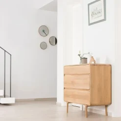 Gazzda Fawn Drawer Eikenhouten Ladekast - Whitewash