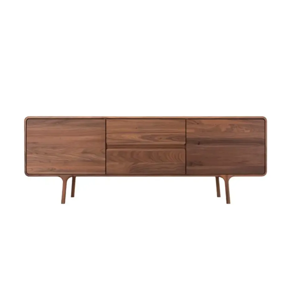 Gazzda Fawn Sideboard Houten Dressoir Walnut - 180 x 45 cm