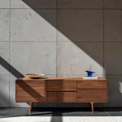 Gazzda Fawn Sideboard Houten Dressoir Walnut - 180 x 45 cm