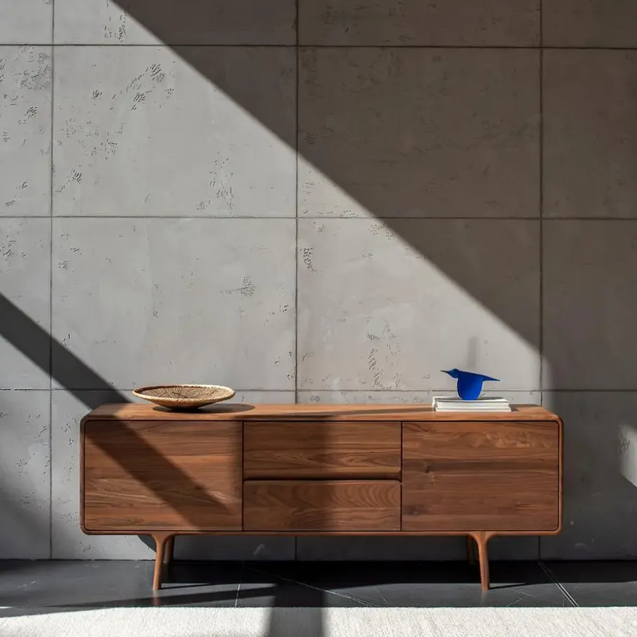 Gazzda Fawn Sideboard Houten Dressoir Walnut - 180 x 45 cm