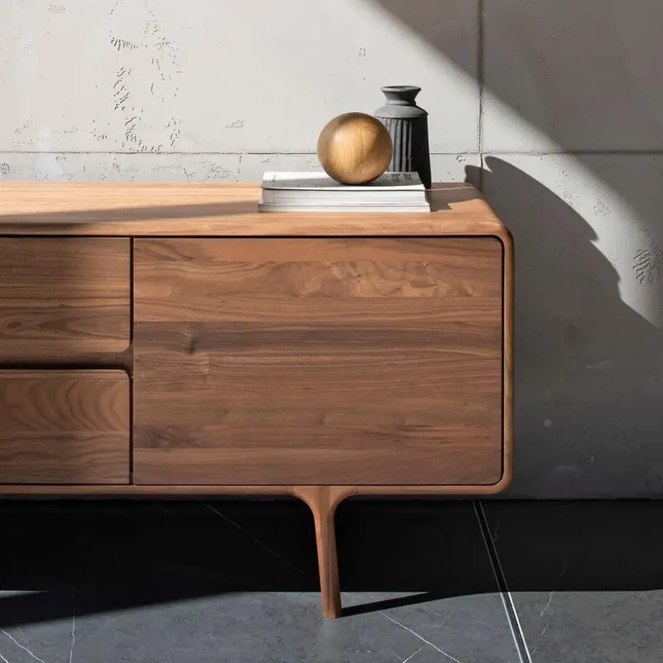 Gazzda Fawn Sideboard Houten Dressoir Walnut - 180 x 45 cm