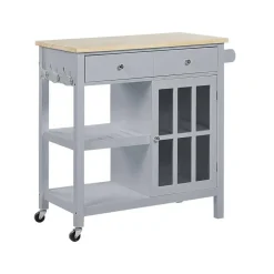 GENOA - Keukentrolley - Grijs - MDF