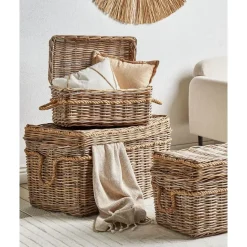 GERASA - Dozen set van 3 - Natuurlijk - Rotan