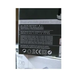 Gerimport Bureaulamp - wit - metaal - verstelbaar - 16 x 30 cm