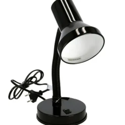 Gerimport Bureaulamp - zwart - 13 x 30 cm - buigbaar