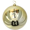 Gerimport Grote decoratie kerstbal - goud - 20 cm - kunststof