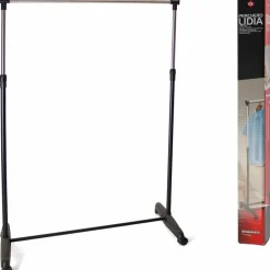 Gerimport Kledingrek - enkele stang - verrijdbaar - 90x160 cm