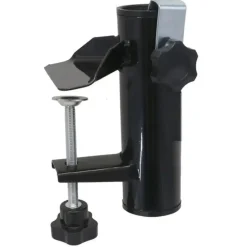 Gerimport parasolhouder voor op het balkon - metaal - antraciet