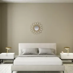 Gerimport Rotan spiegel natuurlijk - sun - 35x4 cm - boho spiegel