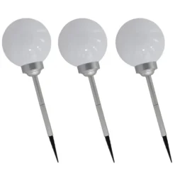 Gerimport Solar tuinlamp/prikspot grote bol - H56 cm