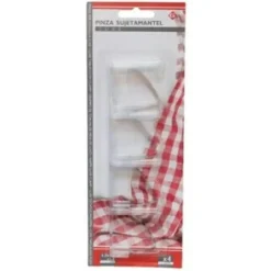 Gerimport Tafelkleed klemmen - 4x - transparant - 4,5 x 6 cm