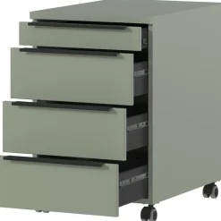 Germania Ladekast met wielen Hermoso - 42 x 60 x 63 cm - Satijngroen