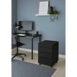 Germania Ladekast met witte wielen Hermoso - 42 x 60 x 63 cm - Antraciet