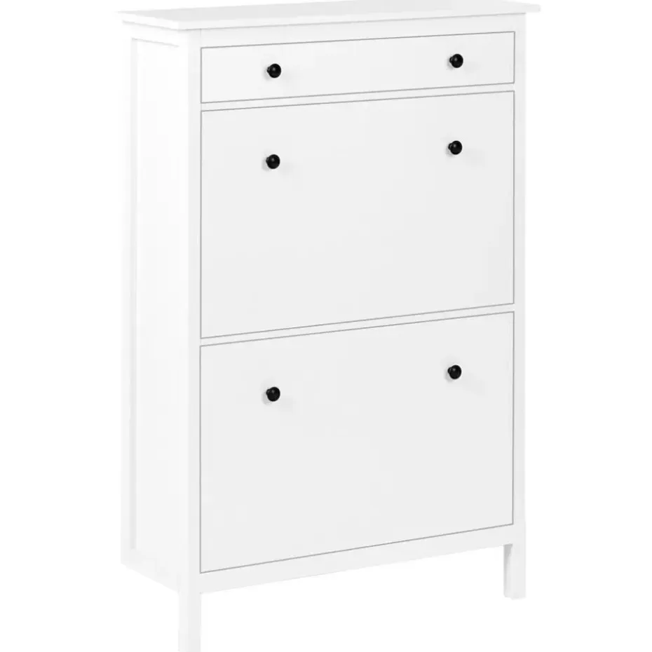 GIBSON - Schoenenkast 2 vakken - Wit - MDF