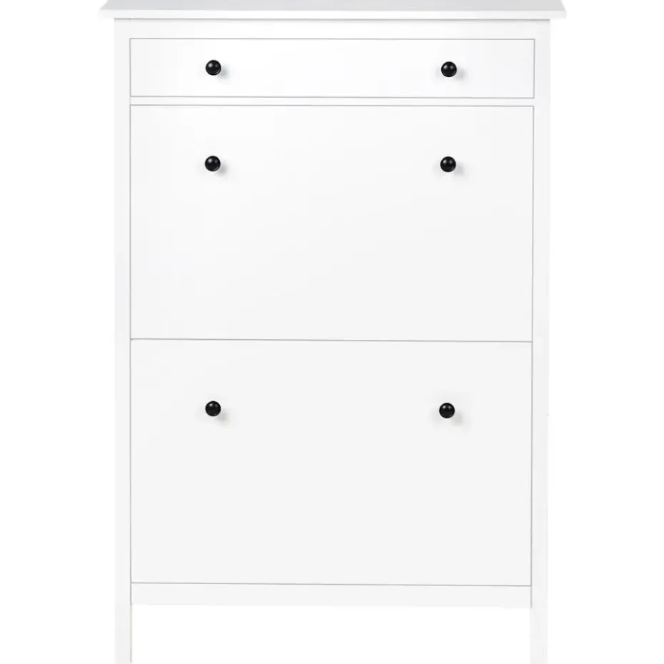 GIBSON - Schoenenkast 2 vakken - Wit - MDF