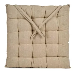 Giftdecor Stoelkussen - binnen/buiten - creme wit - 40 x 5cm