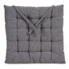 Giftdecor Stoelkussen - binnen/buiten - donkergrijs