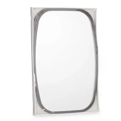 Giftdecor Wandspiegel aan koord - frame zwart - 43 x 65 cm