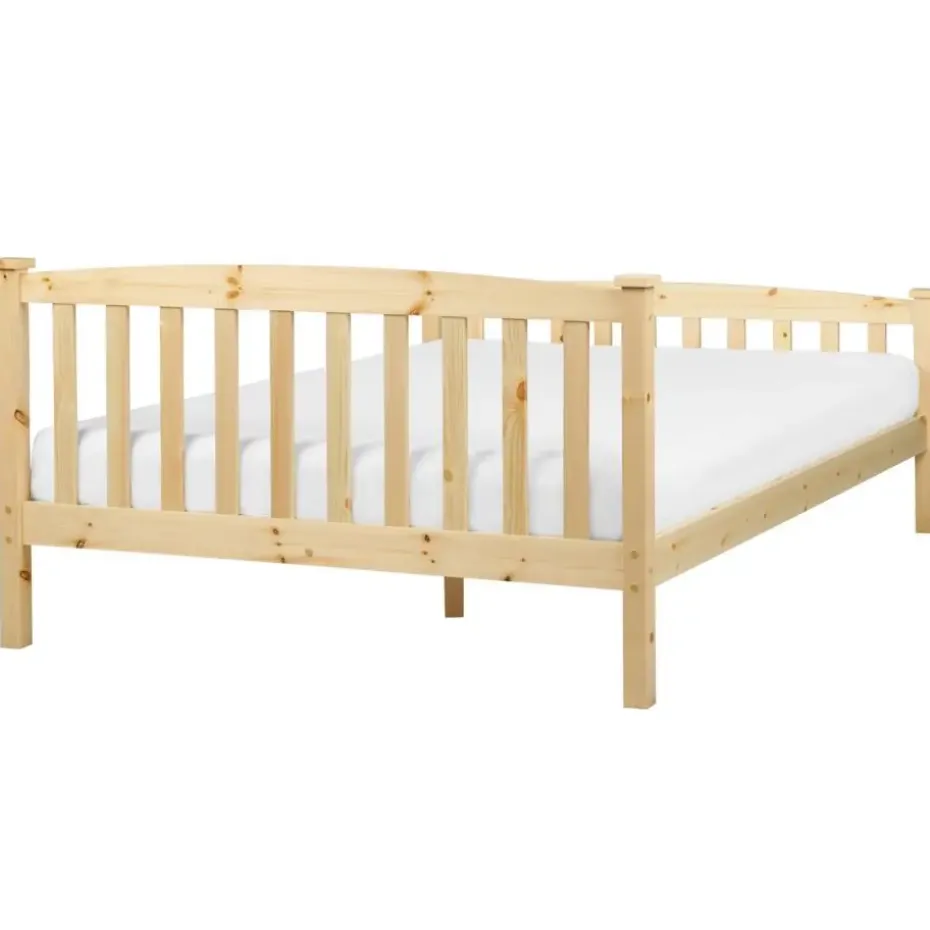 GIVERNY - Bed - Lichthout - 140 x 200 cm - Dennenhout