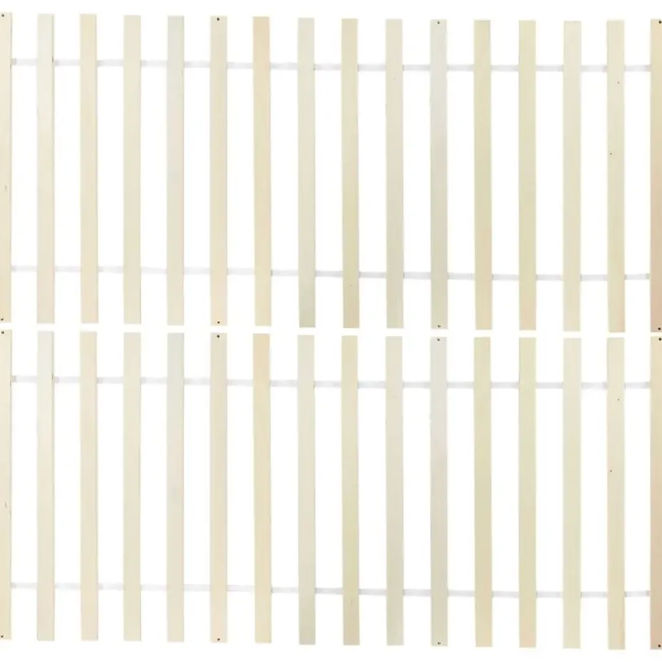 GIVERNY - Bed - Lichthout - 140 x 200 cm - Dennenhout