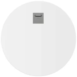 Glasschilderij Elegante Bloem - Ø 70cm - Roze