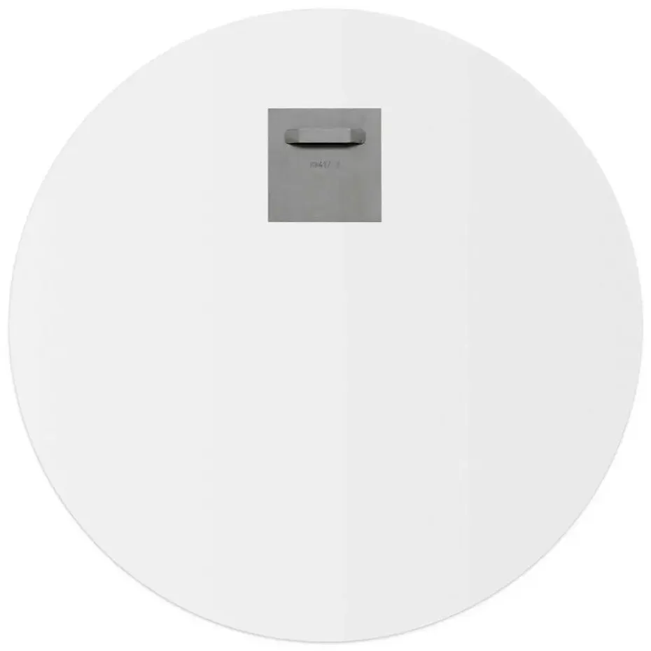 Glasschilderij Kolibrie met bloemenkroon - Ø 50cm - Bont