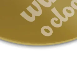 Glasschilderij Tijd voor wijn - Ø 70cm - Geel