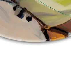 Glasschilderij Zomerse outfit - Ø 70cm - Groen