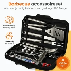 Goliving Barbecue Accessoireset - BBQ Gereedschap - 25 Barbecue Accessoires