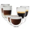 Goliving Dubbelwandige Koffieglazen - Kopjes - Glazen - Set Van 6