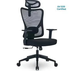 Goliving Ergonomische Bureaustoel - Kantoorstoel - Volwassenen - Zwart