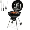 Goliving Houtskool Barbecue - Ø54 cm - Inclusief Accessoires - BBQ op Wielen
