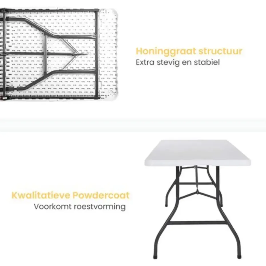 Goliving Inklapbare Tafel – Klaptafel – Campingtafel – Vouwtafel Buiten