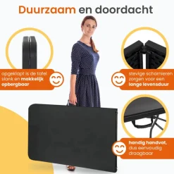 Goliving Inklapbare Tafel – Klaptafel – Campingtafel – Vouwtafel Buiten