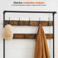 Goliving Kapstok - Garderoberek - Schoenenrek - Staand - Industrieel - XL