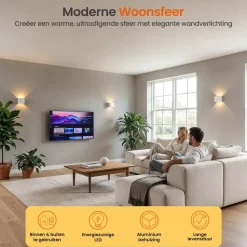 Goliving lamp – Wandlamp - Buitenlamp - LED-verlichting waterdicht - 10x10x10 cm