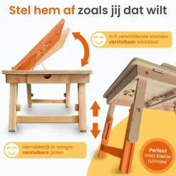 Goliving Laptoptafel - Uitklapbaar 39 cm - Ergonomisch - Laptopstandaard