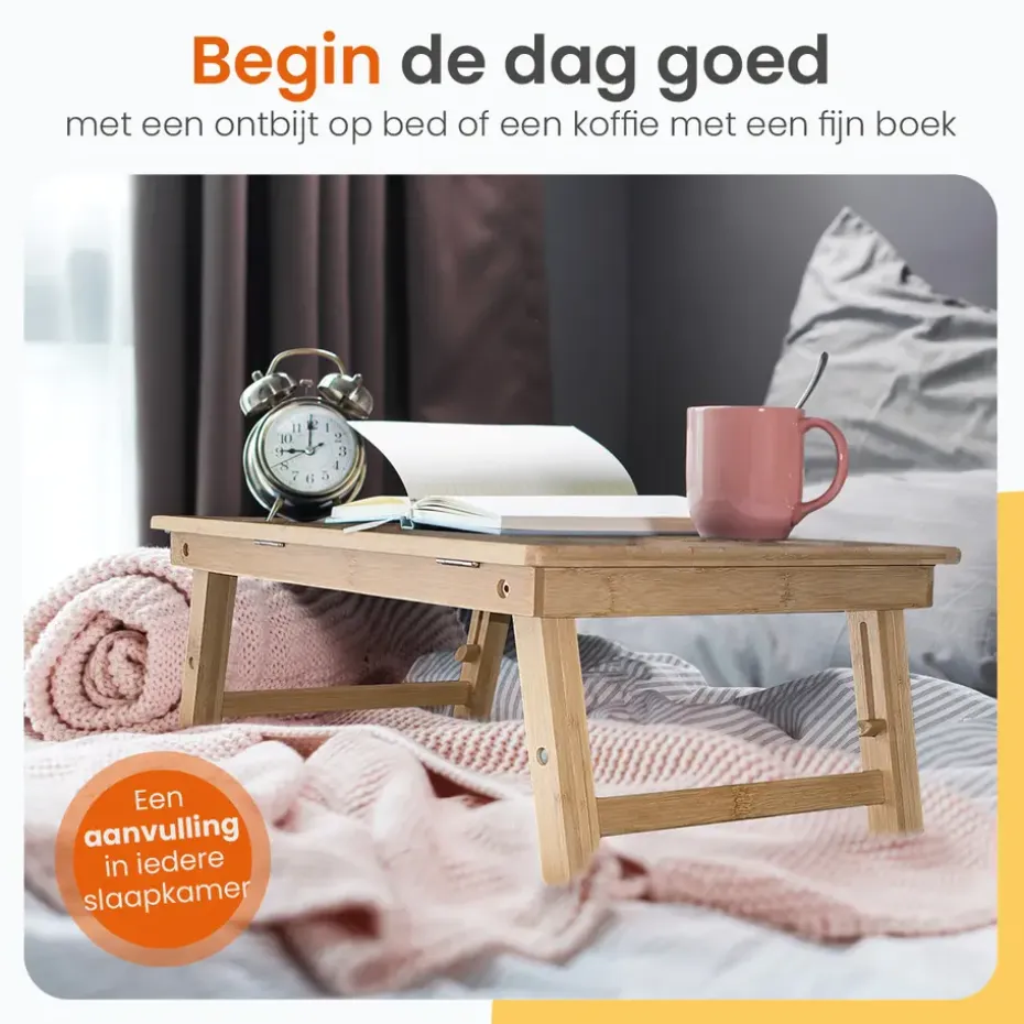 Goliving Laptoptafel - Uitklapbaar 39 cm - Ergonomisch - Laptopstandaard