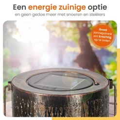 Goliving Solar Tafellamp Oasis - 2 Stuks - LED Buitenverlichting Zonne-energie