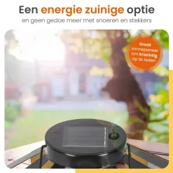 Goliving Solar Tafellamp Nova - 2 Stuks - LED Buitenverlichting Zonne-energie